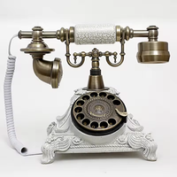 Téléphone Fixe Rétro Classique à Cadran, Ancien Téléphone Filaire Réseau PoE