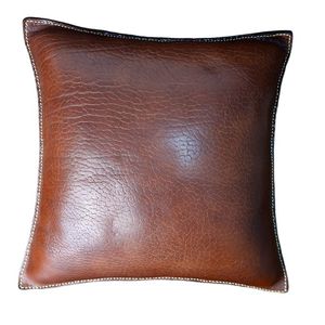 <span class=keywords><strong>หมอน</strong></span><span class=keywords><strong>โซ</strong></span>ฟาทำมือหนังวัวแท้สไตล์วินเทจ - Product Image 1