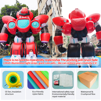 Grand Ballon Robot Gonflable Oxford de 8m Modèle de Dessin Animé Parade Fête Événement Publicité Gonflables avec Souffleur d'Air Expédition en Mer