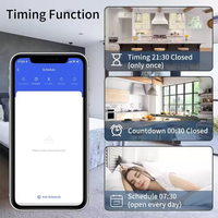 Interrupteur intelligent WiFi Tuya, récepteur relais RF 433Mhz, mini bouton rond sans fil, télécommande, application Smart Life, contrôle vocal Alexa Google Home