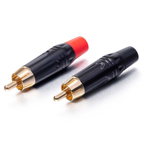 Conectores RCA de contacto de cobre de alta gama Conectores RCA macho chapados en oro Carcasa de aluminio Phono <span class=keywords><strong>AV</strong></span> Audio Video Enchufes Conectores macho RCA - Product Image 6
