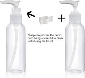 Flacon pompe en plastique de 30 ml, 50 ml, 60 ml, 100 ml pour shampoing, <span class=keywords><strong>lotion</strong></span>, maquillage et cosmétiques – Format voyage - Product Image 6
