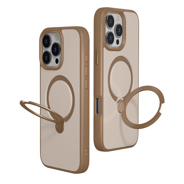 Luxury Custom 3 in 1 Magnetic Ring Holder Shockproof Phone Case with Camera Protector for SE Mini XR 16 15 Pro Max