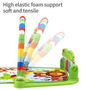 Tappeto Morbido per Neonati KSF, Tappetino di Sicurezza con Tastiera a Petali, Gioco con Sonagli Sospesi, Giocattolo da Palestra, Pianoforte, Rack per Attività, in Tessuto Non Tessuto EPE - Product Image 4