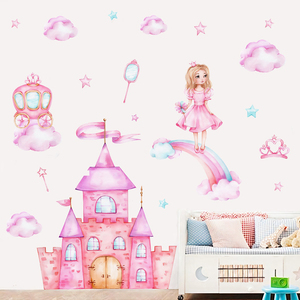 Pegatinas <span class=keywords><strong>de</strong></span> <span class=keywords><strong>pared</strong></span> del castillo <span class=keywords><strong>de</strong></span> la princesa rosa y la casa <span class=keywords><strong>de</strong></span> los setas <span class=keywords><strong>para</strong></span> niños, decoración <span class=keywords><strong>de</strong></span> habitación <span class=keywords><strong>de</strong></span> bebé, calcomanía <span class=keywords><strong>de</strong></span> <span class=keywords><strong>pared</strong></span> impermeable <span class=keywords><strong>para</strong></span> habitación <span class=keywords><strong>de</strong></span> niña - Product Image 2