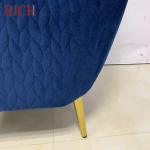 Contemporain de luxe fauteuil de <span class=keywords><strong>velours</strong></span> pour chambre d'aile française <span class=keywords><strong>haut</strong></span> bras <span class=keywords><strong>chaise</strong></span> avec <span class=keywords><strong>dossier</strong></span> <span class=keywords><strong>chaise</strong></span> de loisirs moderne - Product Image 5