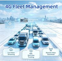 Caméra embarquée intelligente 4G CAT1 3CH 2K AI avec ADAS, DMS, BSD, GPS, Face ID, détection de fatigue, multi-lentilles, garantie 1 an