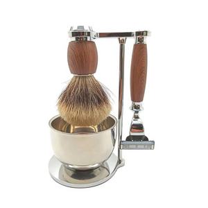 Brocha de Afeitar para Hombre FYD, Brocha de Afeitar de <span class=keywords><strong>Pelo</strong></span> de Tejón Negro, Juego de Brochas de Afeitar para Hombre a Precio de Mayoreo - Product Image 2