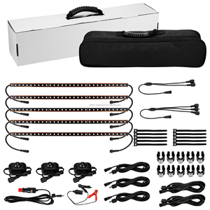 Hanging Easy Installation LED Strip <strong>Light</strong> Kit White Amber for Rooftop Tent RV Camping Camper Trailer <strong>Awning</strong> 4WD Vehicle Lighting - Product Image 2
