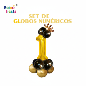 Set di Palloncini in Foil Dorati Numero 1 da 32 Pollici Peiyong con Stampa a 2 Colori Modello 62008 Made in China per Celebrazioni della Festa della Mamma - Product Image 2