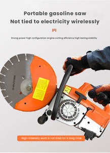 Machine de découpe de routes en béton en gros d'usine Asphalte moteur à essence portable Scie à béton Cutter - Product Image 2