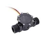Capteur de débit d'eau à filetage mâle G1 "2-100L/min Débitmètre en PP Capteur de débit d'eau magnétique