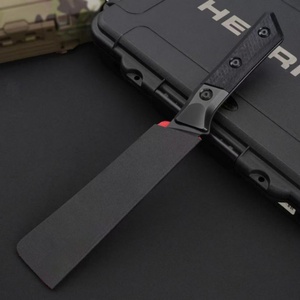 Couteau à steak MT de haute qualité en alliage de titane TC4 + manche en fibre de carbone, couteau de camping en acier M390, couteau de poche personnalisable OEM - Product Image 2