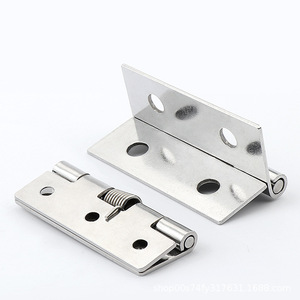 Stainless Steel 304 Self-Closing Hinge 1 Inch 2 Inch Door Window Hardware Industrial Design 4 Hole Spring Hinge - Product Image 1