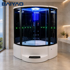 2025 Neues Design Dampf duschkabine Yacuzzi Spa 2 Personen Bubble <span class=keywords><strong>Buth</strong></span> LED-Leuchten Whirlpool Badewanne Badezimmer Bad Dampf duschkabine - Product Image 6