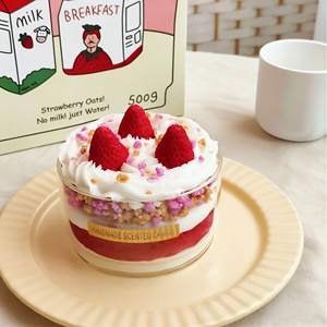 Bougie parfumée artisanale en forme de cornet de glace, style crème glacée, fruits de luxe, bougie en cire de soja faite à la main - Product Image 6