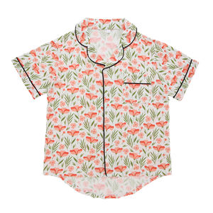 Klassisches Design Großhandel 2 Stück bequeme Bambus Spandex Sommer Nachtwäsche Frau Kurzarm & kurze Pyjama-Sets - Product Image 2