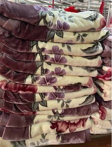 Selimut Raschel Berbobot Gaya Korea Lapis Ganda Ukuran Queen King, Bahan Flanel Fleece Tebal, Promo Spesial untuk Arab Dubai - Product Image 4