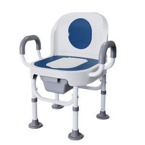 Silla de ducha de taburete de baño al por mayor ajustable en altura de aluminio antideslizante para discapacitados - Product Image 1