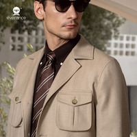 Veste de chasse pour homme - Veste en pure laine de style italien