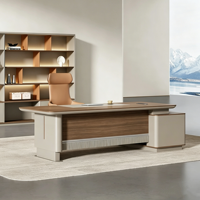 Ensemble de chaises de bureau Boss, bureau de direction moderne, bureau de superviseur, mobilier de bureau de luxe léger