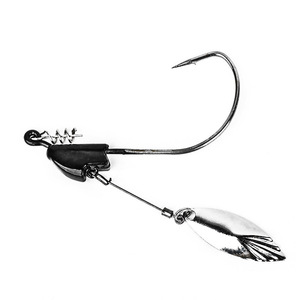 Top Right FH911   Leurre nageur flashy avec hameçons à lame Underspin Jig Heads avec lame en forme de saule - Product Image 6