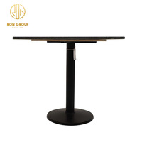 Dessus de table carré moderne en ardoise pour salle à manger pour la maison Restaurant supermarché café aire de repos