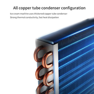 GQ-PF2R Guangdong Nueva Máquina Eléctrica Portátil de Un Solo Recipiente y 6 Cubetas para Helado Frito / Máquina de Rollos de Helado Instantáneo / Helado Frito - Product Image 5