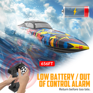 Thuyền điều khiển từ xa siêu tốc độ 70KM/H, tầm điều khiển 200M, mô phỏng lái tàu, tàu cao tốc điều khiển từ xa - Product Image 4