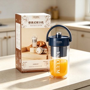 <span class=keywords><strong>Blender</strong></span> Portabel Pribadi Kaca Borosilikat Ganda Bebas BPA Penghancur Es untuk Jus Buah Cangkir Juicer USB Portabel - Product Image 1