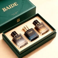 Lot de flacons de parfum miniatures neufs en gros, flacons carrés plats à sertir 30ML 50ML 100ML en verre avec boîte