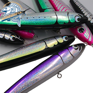 Señuelo de pesca de lápiz de madera, anzuelo flotante de 240mm120g 260mm140g, hecho a mano - Product Image 4