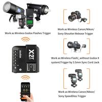 Déclencheur de flash sans fil TTL 2.4G Godox X2T C/N/S/F/O/P pour Canon, Nikon, Sony, Fuji, Olympus, accessoires de photographie
