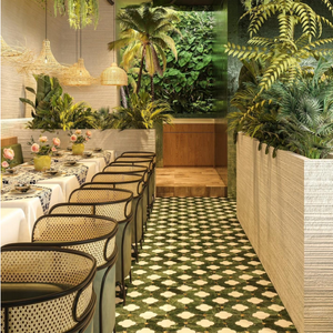 Commercio all'ingrosso OEM ODM Bar caffè poltrona cucina Hotel divano stand ristorante commerciale sala da pranzo mobili sedie tavolo Set - Product Image 4