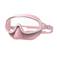 Masque de natation pour adultes à vision large, anti-buée, protection UV, lunettes de plongée en silicone liquide avec couvre-nez