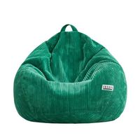 Coquille en tissu velours côtelé forme de canapé de salon conception personnalisée housses de chaise pouf