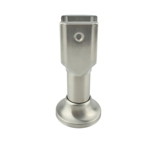 Juego de cinco patas de soporte para separadores de inodoros de acero inoxidable, engrosadas y cepilladas, para herrajes de cabinas de baños públicos - Product Image 2