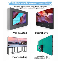 Mur Vidéo LCD Publicitaire Intérieur/Extérieur 65 Pouces Moniteur à Raccordement Sans Soudure pour Fond de Scène Géant