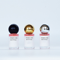 Botella de Perfume de Lujo Transparente de Alta Calidad de 15 ml con Pulverizador, Tapa de Madera, Vidrio Grueso, Impresión de Logotipo Personalizado