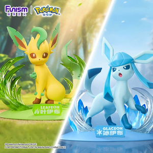 Ensemble de figurines authentiques Funism, Leafeon Glaceon <span class=keywords><strong>Mew</strong></span> Mewtwo, Série Shining Moment, Modèle d'anime, Ornement de bureau, Boîte mystère - Product Image 3