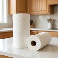 Papier essuie-tout et serviettes de cuisine de qualité supérieure, rouleau jumbo de luxe, 1 pli, Chine