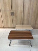 Table de travail pliable légère pour le camping en intérieur/extérieur, table de camping pliable en aluminium, petite table pour pique-nique, fête, barbecue