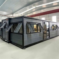 Maison conteneur modulaire pliable respirante avec isolation épaisse/standard pour dortoirs et logements