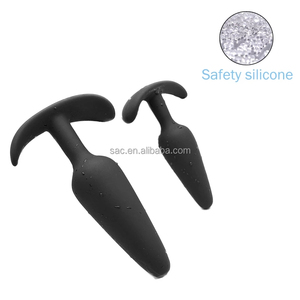 SacKnove silicona negra 3 uds productos para adultos principiante erótico Butt Anal Plug Set para juguetes sexuales mujeres hombres próstata - Product Image 4