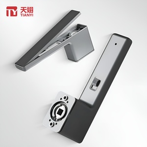 Cerradura Moderna y Silenciosa para Puerta de Madera, de Aleación de Zinc Ecológica, Color Negro, con Llave, para Muebles de Dormitorio y Hoteles - Product Image 1