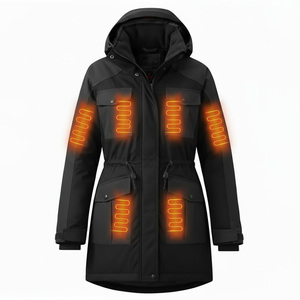 Vente en gros d'usine Veste chauffante imperméable pour femmes Veste chauffante de haute qualité Veste matelassée intelligente pour la pêche, le shopping, le camping - Product Image 1