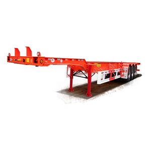 YuHang Xe Giá Thấp 2 Trục Xe Tải Chassis 40FT/45Ft Skeleton Bán Trailer Để Bán - Product Image 5