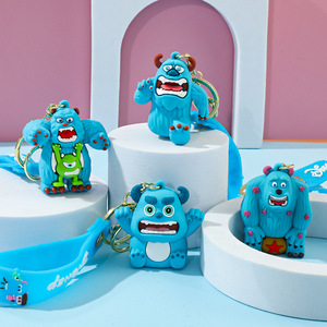 Nuevo Llavero de Coche 2026 de Monsters Inc. Mike Wazowski y <span class=keywords><strong>Sulley</strong></span>, Bonito Colgante para Mochila de Pareja - Product Image 2