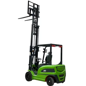 Montacargas Forklift elektrik 3 Ton 2 Ton 2.5 Ton, pengangkat garpu baterai Li-ion 3.5 Ton Forklift Lithium dengan Elevation 5.5m