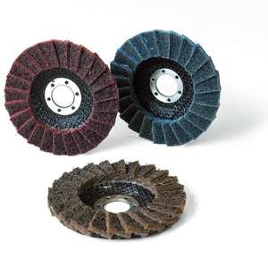 Disques à lamelles Fervi pour le conditionnement des surfaces, meules abrasives de 100 mm pour le polissage des métaux - Product Image 1